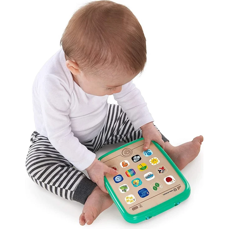 Baby Einstein Hape Magic Touch Tablet Musikspielzeug aus Holz mit über 150 Melodien und 3 Sprachen(Englisch, Französisch und Spanisch), ab 6 Monaten – Bild 5
