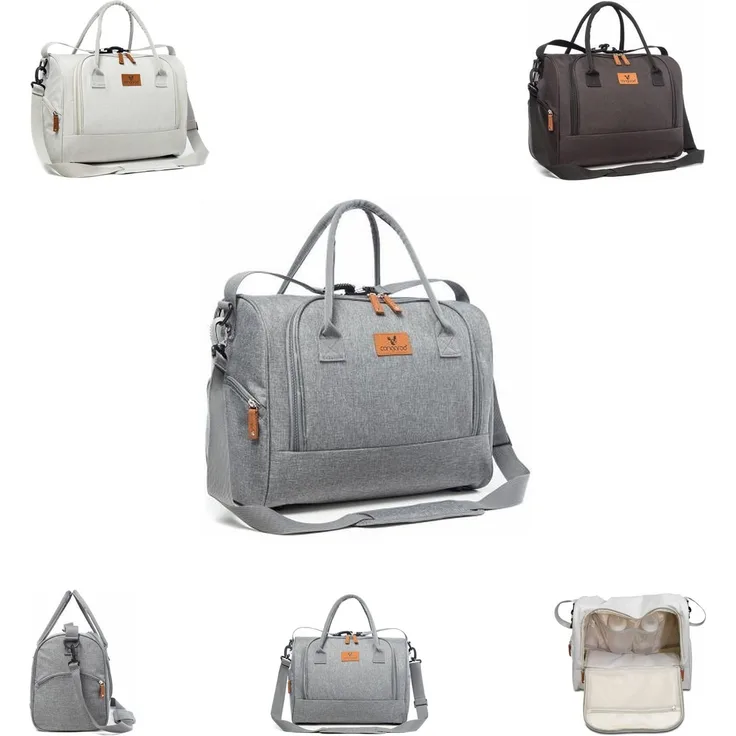 Cangaroo Wickeltasche Jossie Wickelunterlage, Reißverschluss, Gurt verstellbar grau