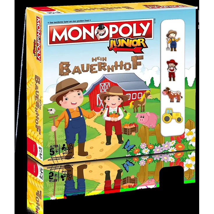 Winning Moves 44819 - Monopoly Junior, Mein Bauernhof, Familienspiel