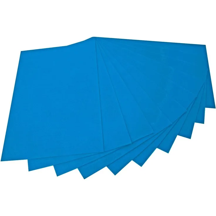 Bastelfilz, blau, 10 Bogen, 2 mm stark (10,83 € pro 1 m2 )
