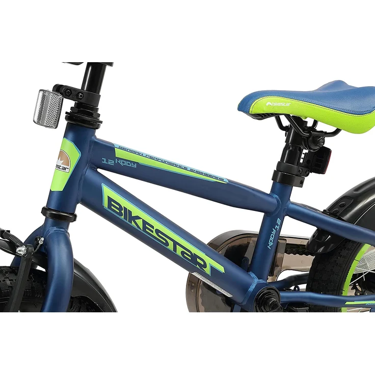 Bikestar Kinderfahrrad Urban Jungle 12 Zoll - Blau & Grün – Bild 5