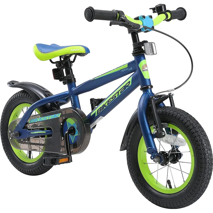 Bikestar Kinderfahrrad Urban Jungle 12 Zoll - Blau & Grün