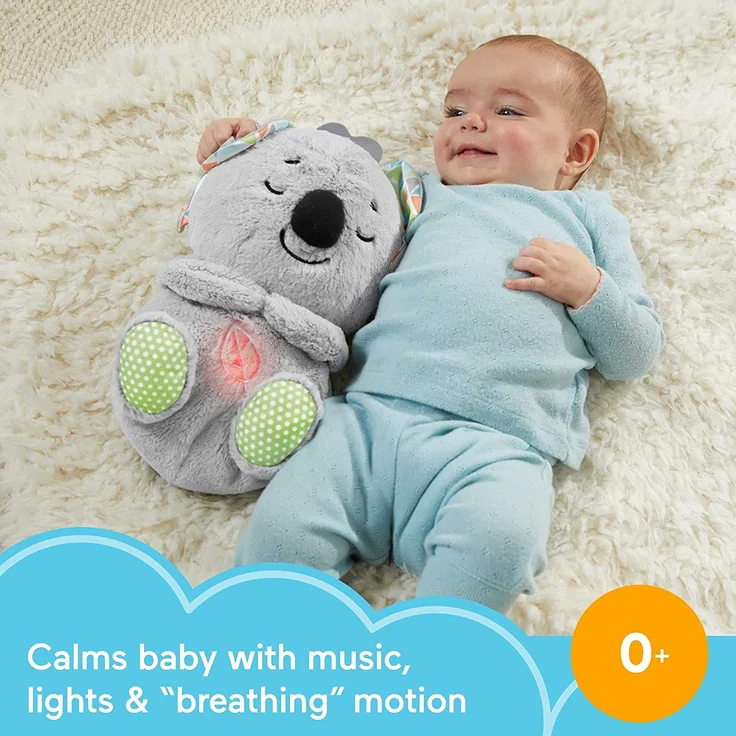 Fisher-Price GRT59 'Schlummer-Koala' Spieluhr, ab der Geburt, Einschlafhilfe, mit beruhigender Musik, Lichtern und Bewegung – Bild 4