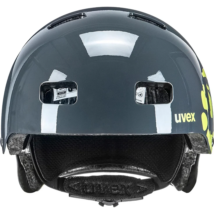 Uvex Kid 3 CC Kinder FahrradHelm, grey/lime, 55-58 cm – Bild 2