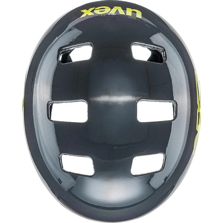 Uvex Kid 3 CC Kinder FahrradHelm, grey/lime, 55-58 cm – Bild 7