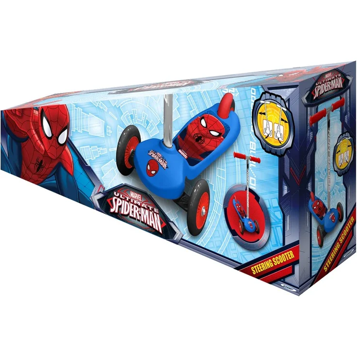 Disney Jungen SM250045 Tretroller Steering 3 RÄDER, BLAU - ROT – Bild 2