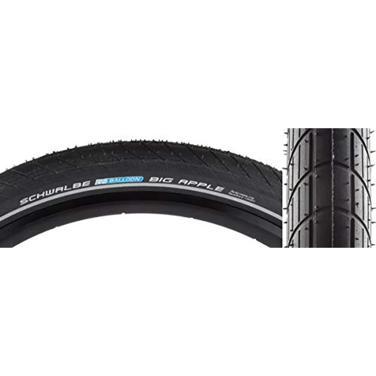 Schwalbe BIG APPLE RaceGuard Drahtreifen, Performance, 18x2. 00" (50-355 ), schwarz E-25 – Bild 3