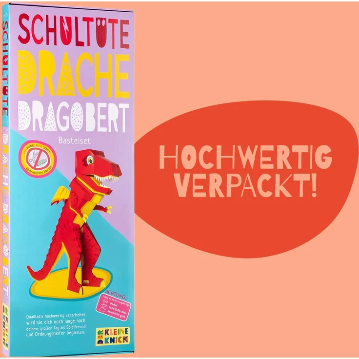 School Mood Schultüte - Drache Dagobert Stehende Schultüte - Der Kleine Knick – Bild 7