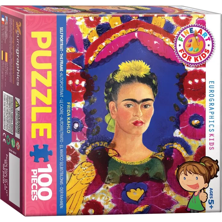 Eurographics 6100-5425 Frida Kahlo Selbstbildnis - Der Rahmen 100 Teile Puzzle