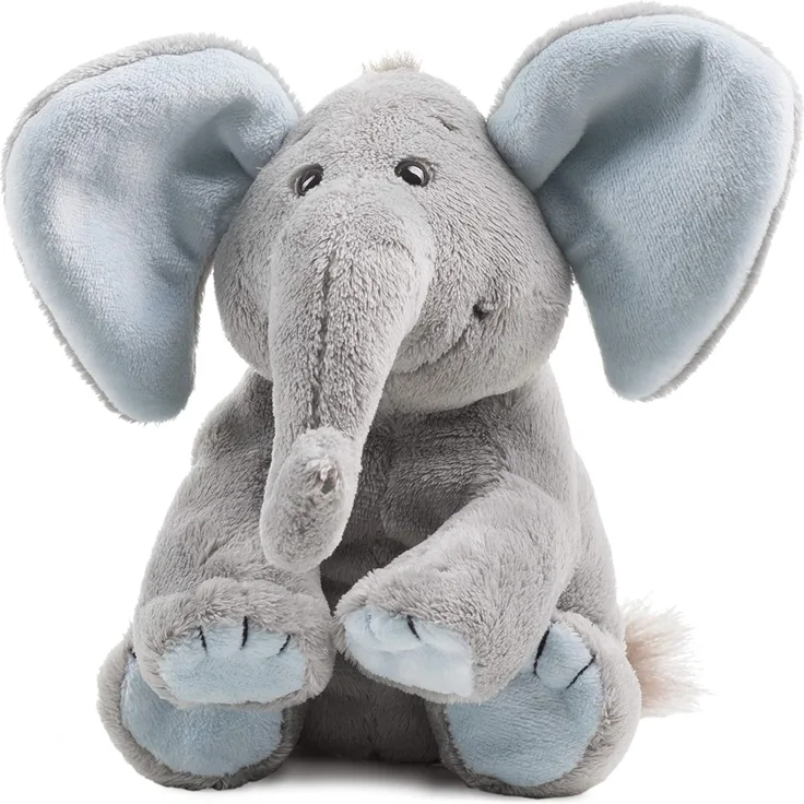Schaffer Knuddel mich! 5182 BabySugar Plüsch Elefant, Blau, Größe M 19 cm