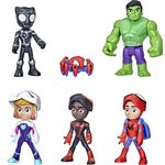 Hasbro Spidey and His Amazing Friends Maskierte Helden Multipack, 10 cm große Action-Figuren, für Kinder ab 3 Jahren F1486