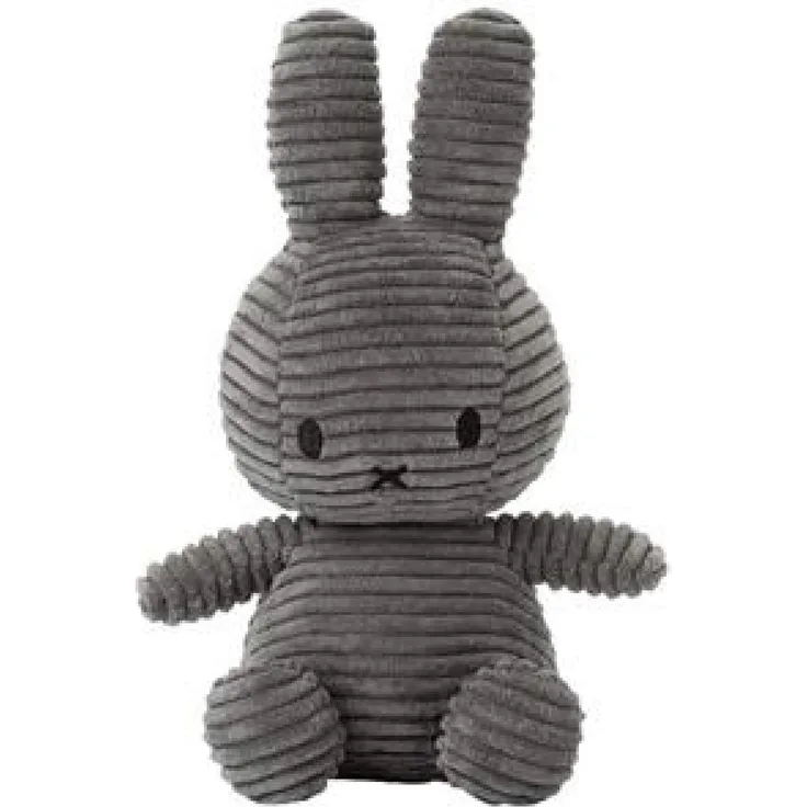 Miffy Corduroy Kuscheltier 24 cm Dark Grey Grau dunkel