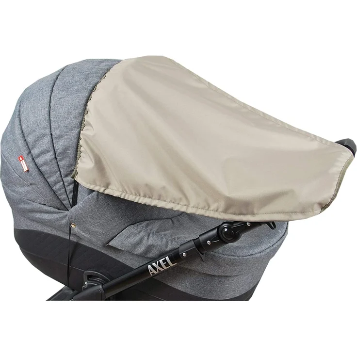 BABYLUX Sonnenschutz SONNENSEGEL für Kinderwagen UNI Buggy UV Schutz Khaki – Bild 5