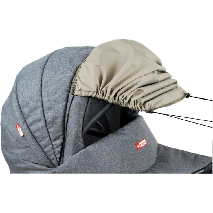BABYLUX Sonnenschutz SONNENSEGEL für Kinderwagen UNI Buggy UV Schutz Khaki – Bild 3