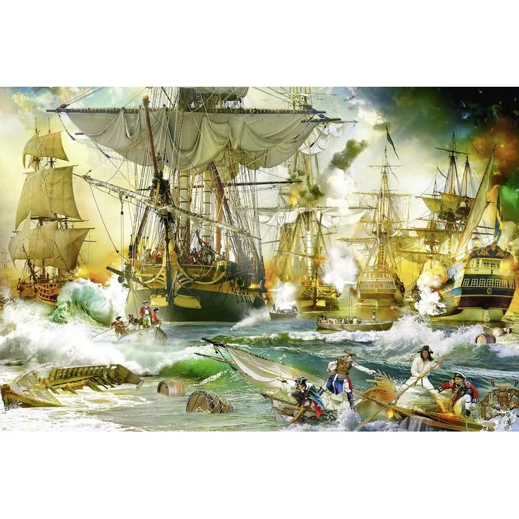Ravensburger 13969 'Schlacht auf hoher See' Puzzle, ab 14 Jahren, 5000 Teile, 153 x 101 cm – Bild 2