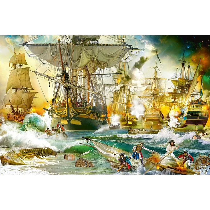 Ravensburger 13969 'Schlacht auf hoher See' Puzzle, ab 14 Jahren, 5000 Teile, 153 x 101 cm – Bild 10