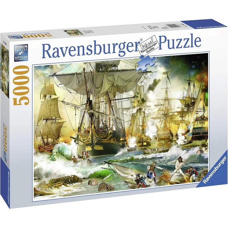 Ravensburger 13969 'Schlacht auf hoher See' Puzzle, ab 14 Jahren, 5000 Teile, 153 x 101 cm – Bild 11