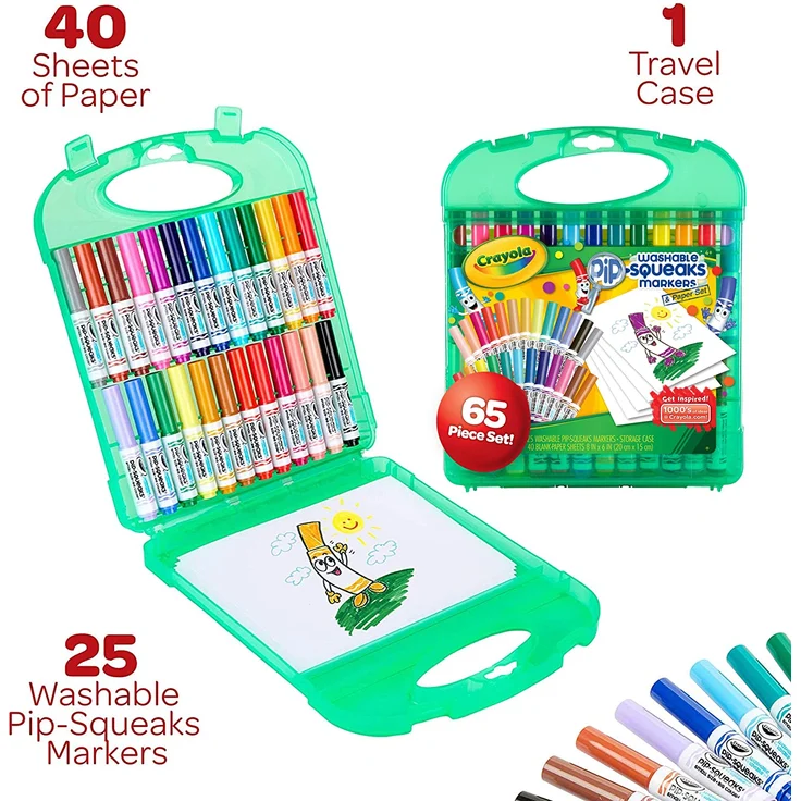 CRAYOLA Pipsqueaks-Set mit Markern und Papier – Bild 5