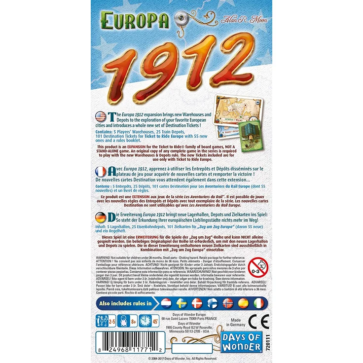 Zug um Zug: Europa – 1912 [Erweiterung] – Bild 3
