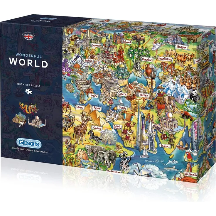 Gibsons Wonderful World Puzzle (1000 Teile), Multi