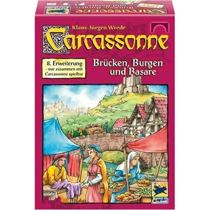 Hans im Glück 48201 - Carcassonne 8. Erweiterung 'Burgen und Brücken'