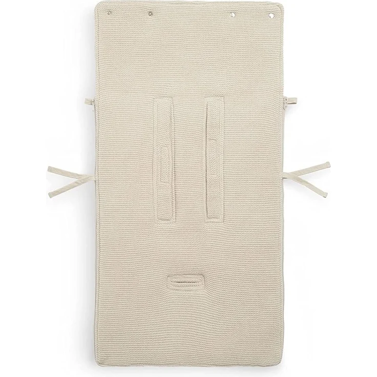Jollein Basic Knit Fußsack Nougat Beige – Bild 5