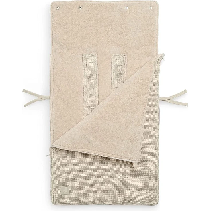 Jollein Basic Knit Fußsack Nougat Beige – Bild 3