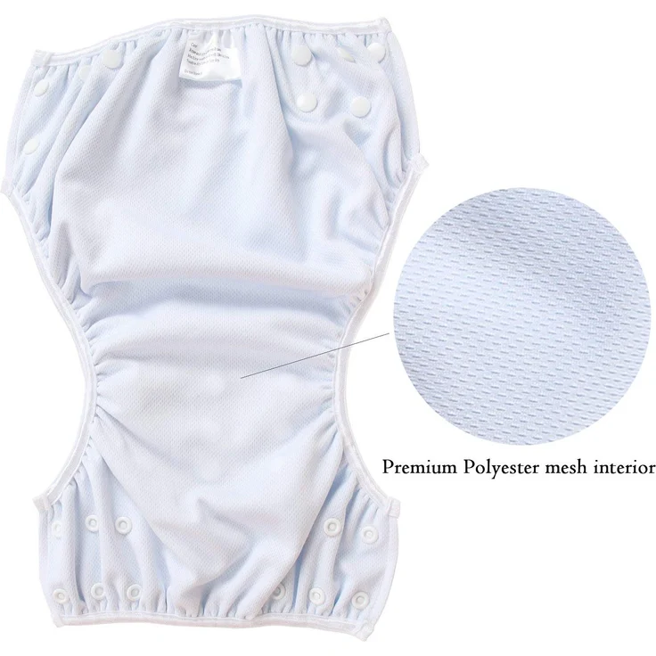 Teamoy 2-teilig Baby Schwimmhose Badewindelhose Badehose (Aircraft+ Fat Smile) – Bild 3