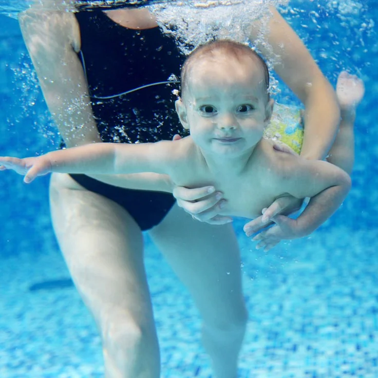 Teamoy 2-teilig Baby Schwimmhose Badewindelhose Badehose (Aircraft+ Fat Smile) – Bild 7