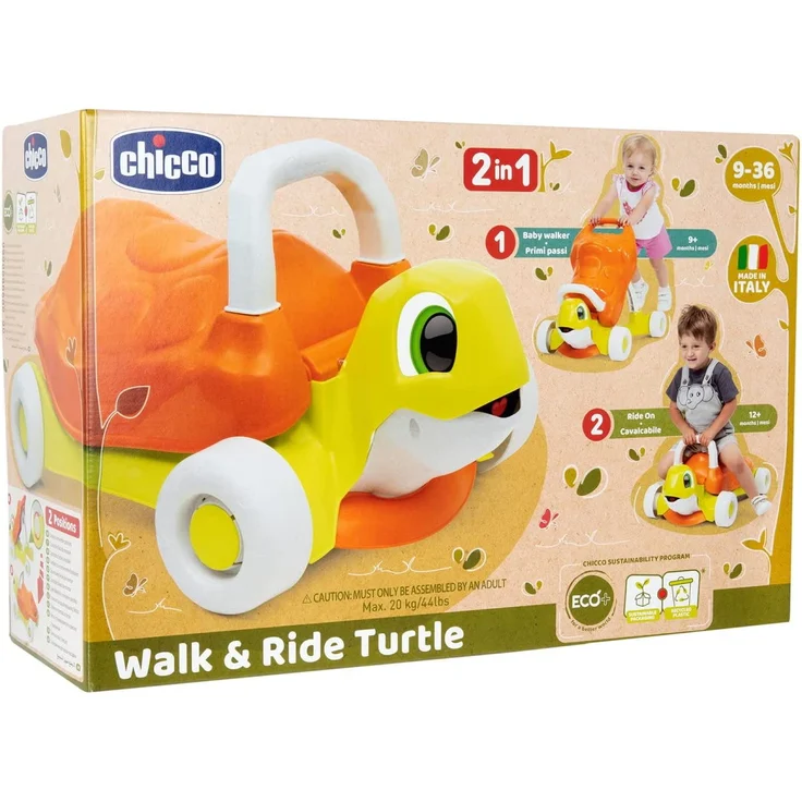 Chicco - Walk & Ride Turtle - 2 in 1 - Lauflernwagen und Rutscher – Bild 9