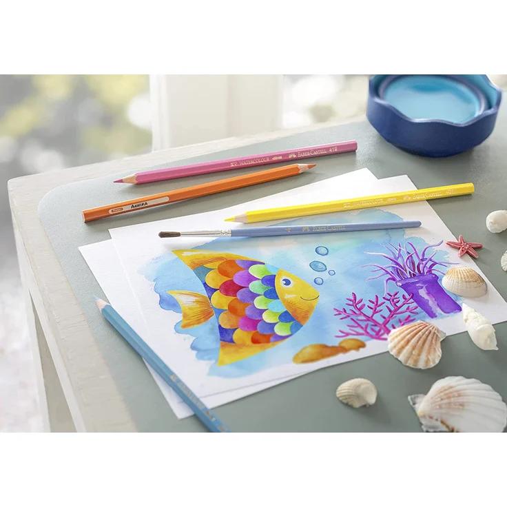 Faber-Castell 114425 - Farbstift Kinder Aquarell 24er Kartonetui – Bild 6