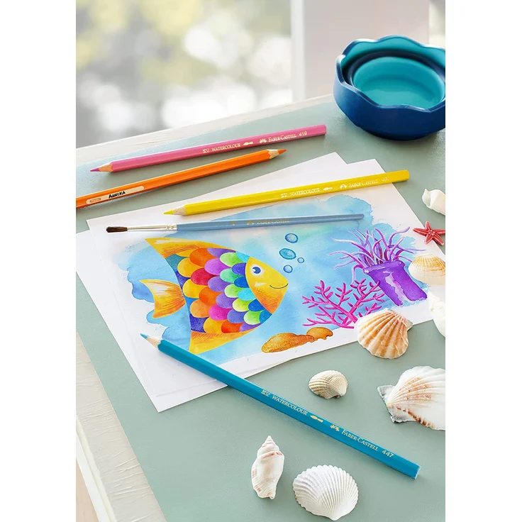 Faber-Castell 114425 - Farbstift Kinder Aquarell 24er Kartonetui – Bild 3