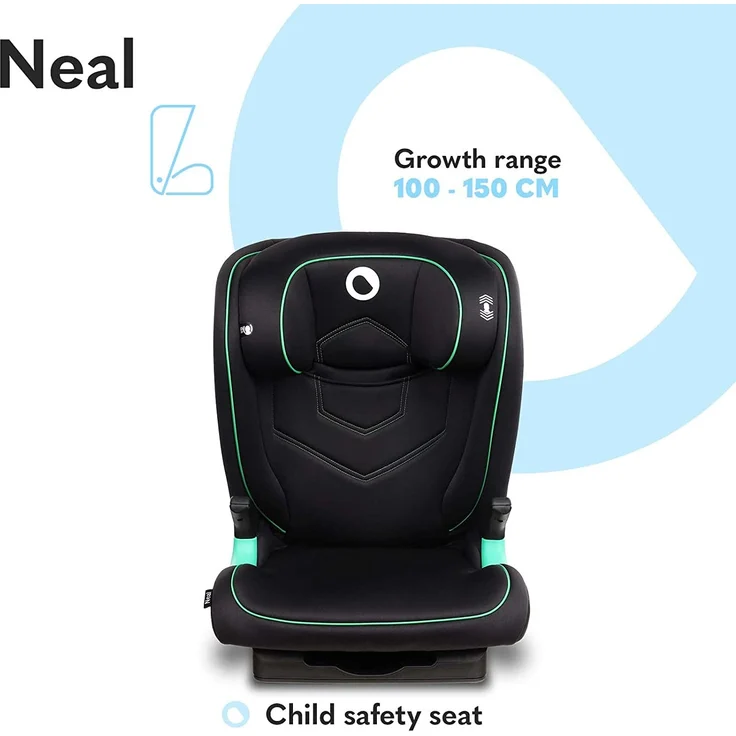 LIONELO Neal Kindersitz 15-36kg, Isofix, Seitenprotektoren, Kennzeichnung i-Size, 3-fach verstellbare Rückenlehne, Höhenverstellbare Kopfstütze, Belüftungssystem – Bild 2