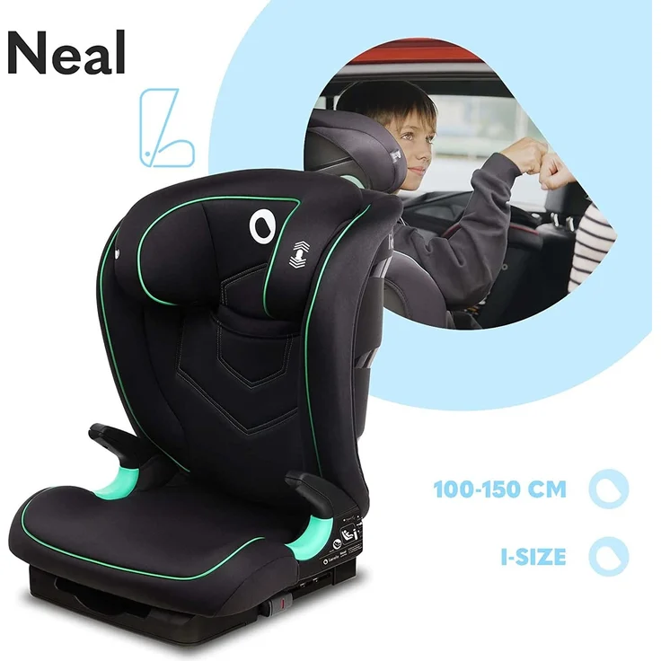 LIONELO Neal Kindersitz 15-36kg, Isofix, Seitenprotektoren, Kennzeichnung i-Size, 3-fach verstellbare Rückenlehne, Höhenverstellbare Kopfstütze, Belüftungssystem – Bild 3