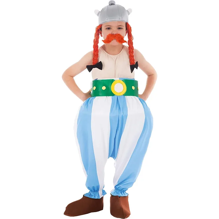Chaks – cs805300/128 – Kostüm – Kostüm Lizenz Obelix 5 teilig, 128 cm