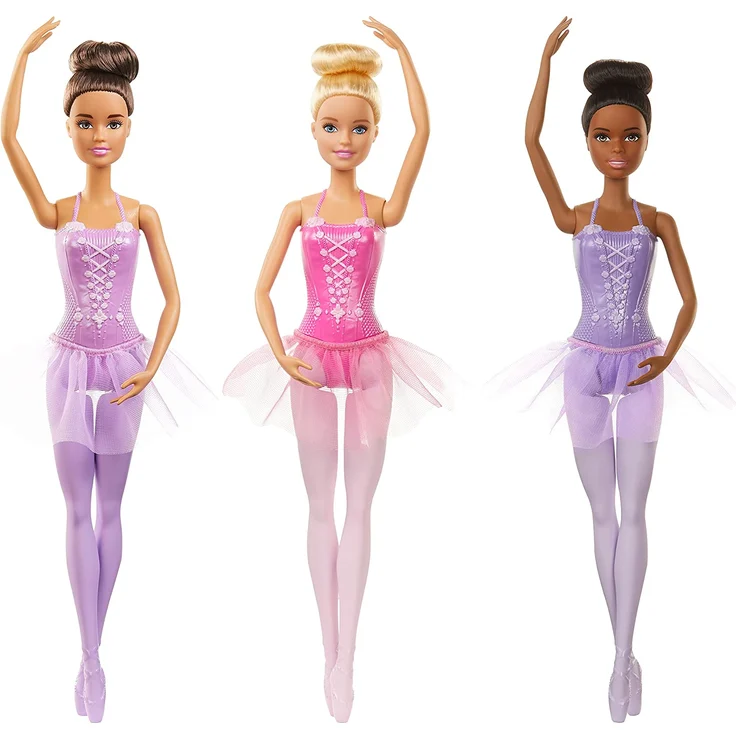 Barbie GJL59 - Ballerina Puppe (blond) im Ballerina-Outfit mit Tutu und Spitzenschuhen, Spielzeug ab 3 Jahren – Bild 1