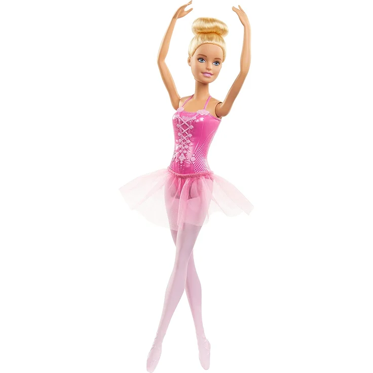 Barbie GJL59 - Ballerina Puppe (blond) im Ballerina-Outfit mit Tutu und Spitzenschuhen, Spielzeug ab 3 Jahren – Bild 2