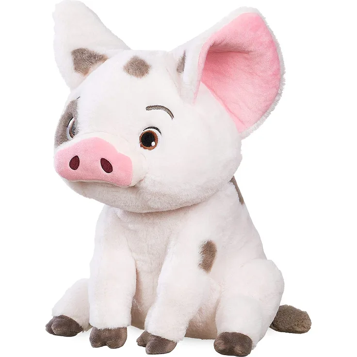 Disney Store Stofftier Pua, Vaiana, 30 cm / 12", aus weichem Plüschmaterial mit Stickereien, für alle Altersstufen geeignet