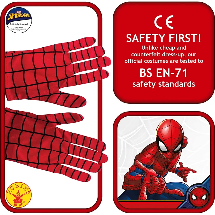 Rubie's Offizielles Kinder-Spidermanhandschuhe - Eine Größe, Rot - Preisvergleich – Bild 3