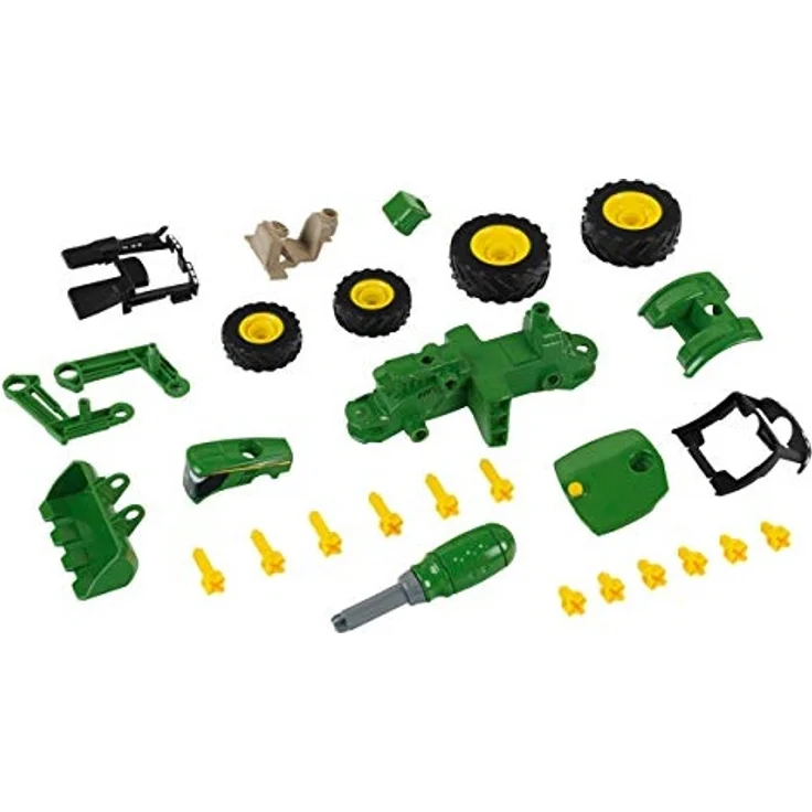 Theo Klein 3903 John Deere Traktor I Mit Frontlader und Gegengewicht I Demontierbare Einzelteile I Maße: 24,5 cm x 9,5 cm x 12 cm I Spielzeug für Kinder ab 3 Jahren – Bild 4