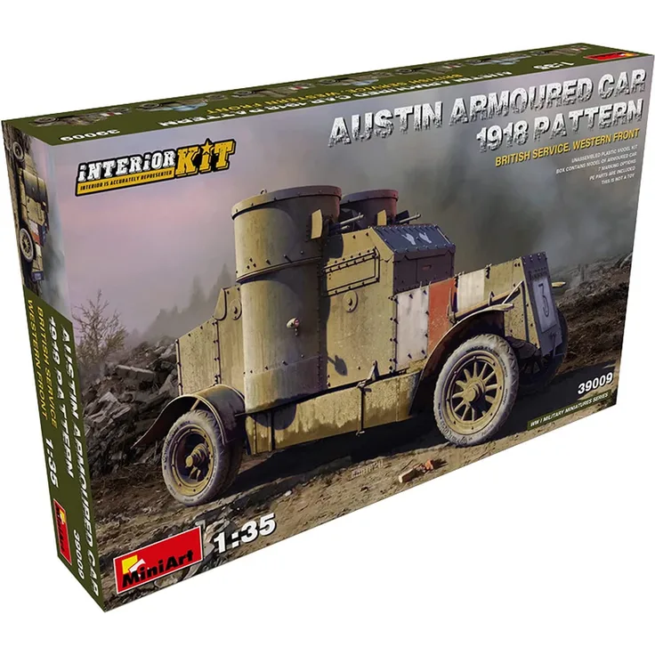 MiniArt 39009 Austin Armoured Car 1918 Pattern. British Service. Western Front. Interior Kit