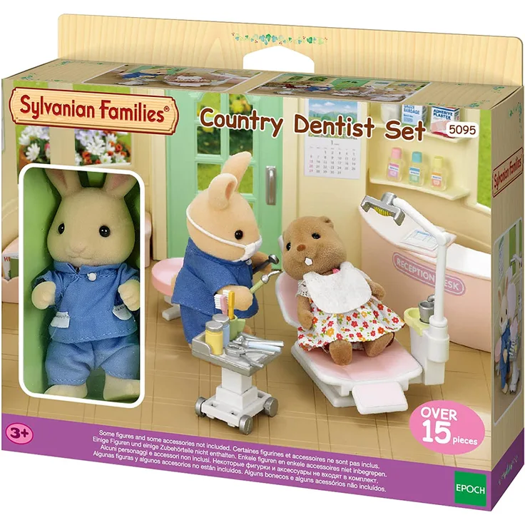 Sylvanian Families 5095 Land-Zahnarztpraxis - Puppenhaus Spielset