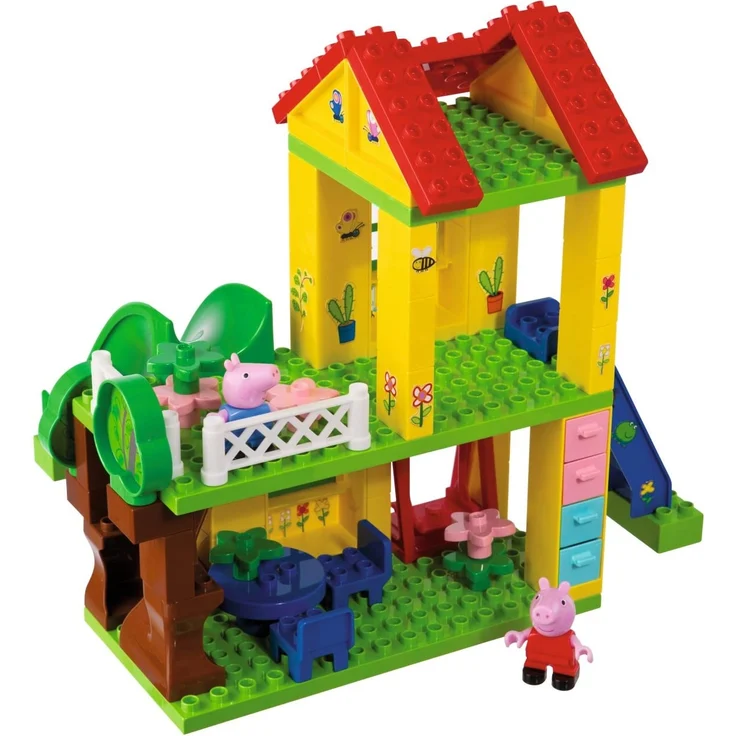BIG-Bloxx Peppa Pig Play House - Baumhaus, Construction Set, BIG-Bloxx Set bestehend aus Peppa, Schorsch und Haus, 75 Teile, Multicolour, für Kinder ab 18 Monaten – Bild 2