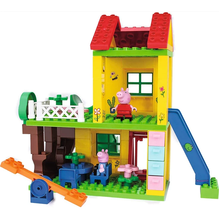 BIG-Bloxx Peppa Pig Play House - Baumhaus, Construction Set, BIG-Bloxx Set bestehend aus Peppa, Schorsch und Haus, 75 Teile, Multicolour, für Kinder ab 18 Monaten – Bild 3