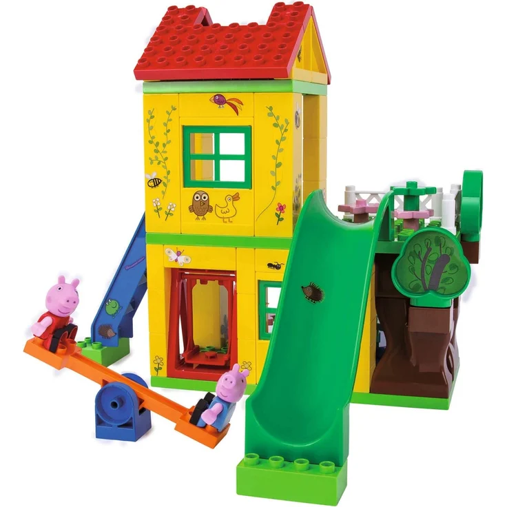 BIG-Bloxx Peppa Pig Play House - Baumhaus, Construction Set, BIG-Bloxx Set bestehend aus Peppa, Schorsch und Haus, 75 Teile, Multicolour, für Kinder ab 18 Monaten – Bild 4