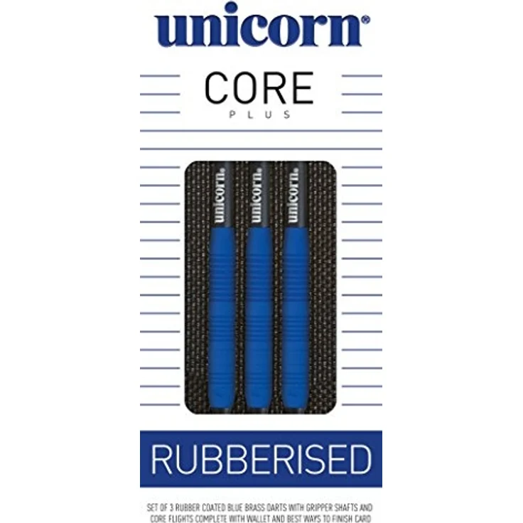 Unicorn Core Plus Rubberised, blau, 23g – Bild 1
