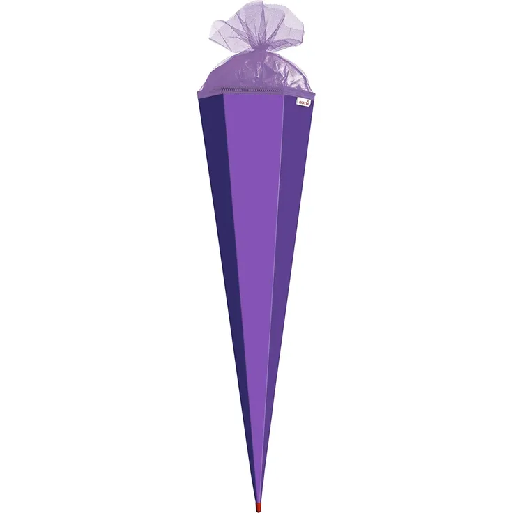 Roth Schultüte - 85cm Eckig Lila Schultüte