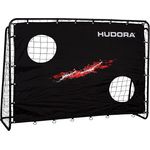 HUDORA Fußballtor Trainer mit Torwand | Kicker-Jubiläums & Standard Edition | Garten Fußball-Tor (213 x 152 x 76 cm) mit leichter Click-Montage