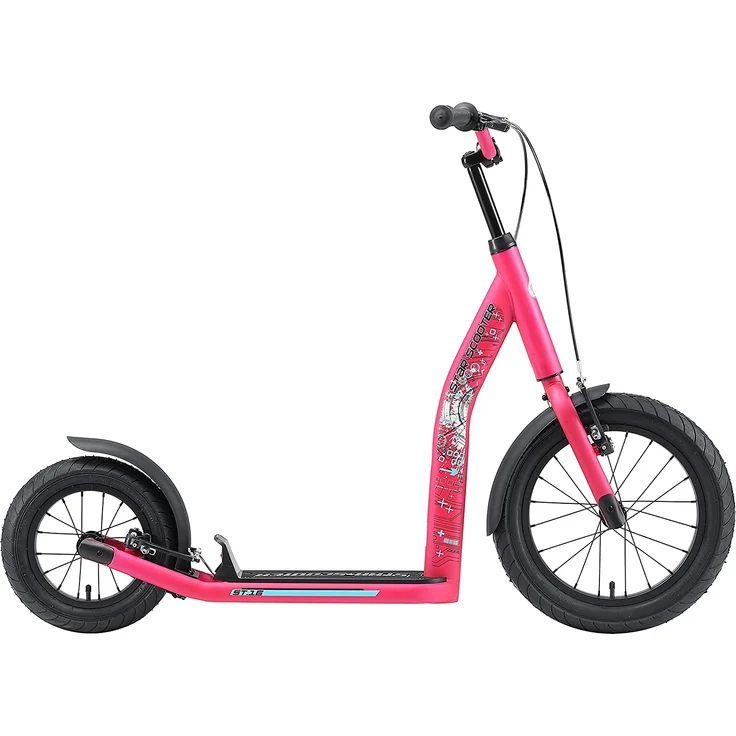 BIKESTAR Tretroller Kinderroller ab 8 Jahre | 16 Zoll New Gen Sport | Pink – Bild 2