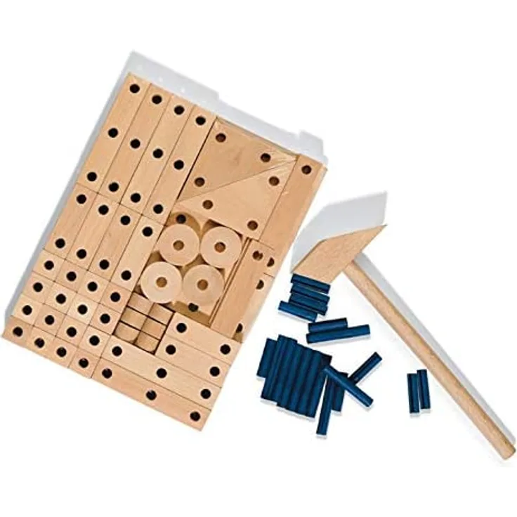 SES Creative 00945 Holzkonstruktionsset Kinder-Bastelkit, Mehrfarbig